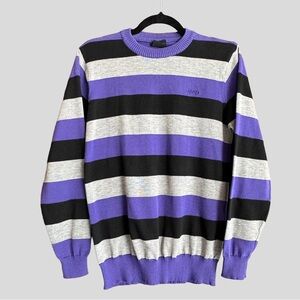 Jeep Men's Striped Crewneck Sweater